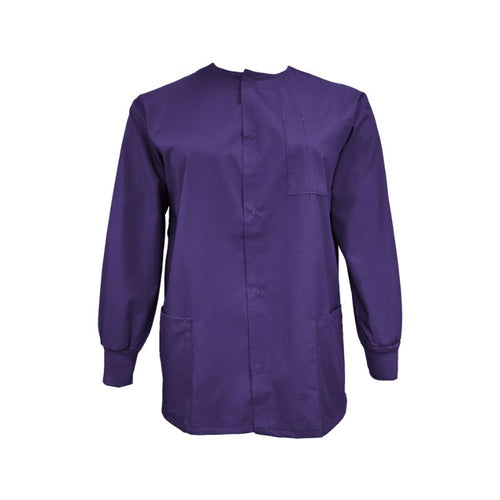 Purple - Natural Uniforms Warm Up Scrub Jacket