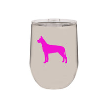 Load image into Gallery viewer, Great Dane 12 oz Vacuum Insulated Stemless Wine Glass