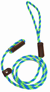 1/4 Solid Braid (Round) Slip Lead Lime Green/Pacific Blue Spiral