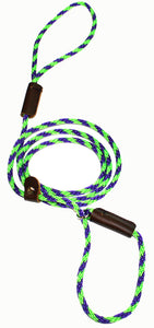 1/4 Solid Braid (Round) Slip Lead Lime Green/Purple Spiral