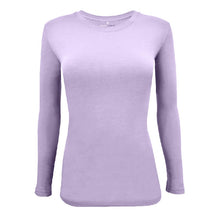 Load image into Gallery viewer, Natural Uniforms Women&#39;s Under Scrub Long Sleeve Crew Neck  T-Shirt Lavender