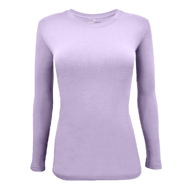 Natural Uniforms Women's Under Scrub Tee Crew Neck Long Sleeve T