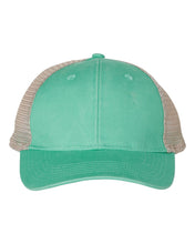 Load image into Gallery viewer, Ponytail Mesh-Back Cap- Mint/Tea