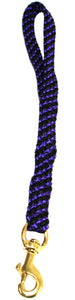5/8" Flat Braid Traffic Lead Purple/Black Spiral