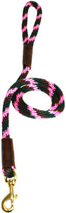 1/2" Solid Braid Snap Lead Pink Camouflage