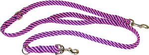 5/8" Multi Purpose Leash Pink/Purple Spiral