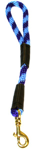1/2" Solid Braid Traffic Lead Purple/Sky Blue Spiral