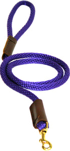 3/8" Solid Braid Snap Lead Purple