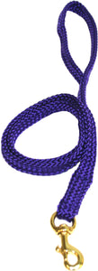 5/8" Flat Braid Snap Lead Purple