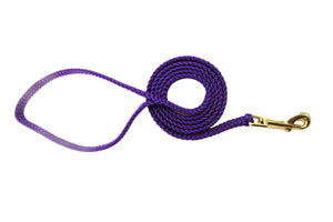 1/4" Flat Braid Snap Lead Purple