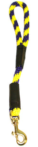 1/2" Solid Braid Traffic Lead Purple/Yellow Spiral