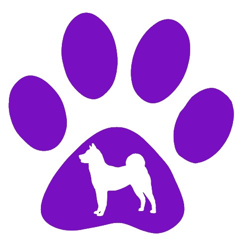 Paw Breed Akita Dog Decal