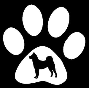 Paw Breed Akita Dog Decal