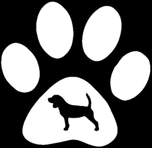 Paw Breed Beagle Dog Decal