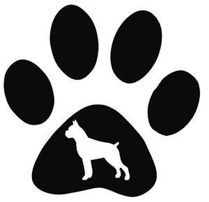 Paw Breed Boxer Dog Decal