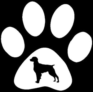 Paw Breed Brittany Spaniel Dog Decal