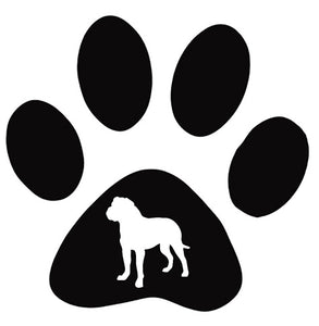 Paw Breed Bullmastiff Dog Decal