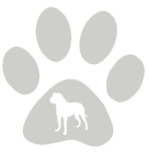 Paw Breed Bullmastiff Dog Decal