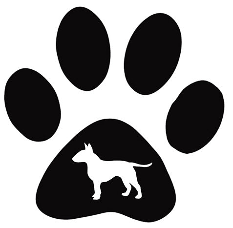 Paw Breed Bull Terrier Dog Decal