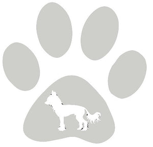 Paw Breed Crested Dog Decal