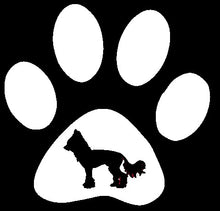 Load image into Gallery viewer, Paw Breed Crested Dog Decal