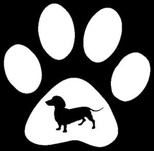 Paw Breed Dachshund Dog Decal