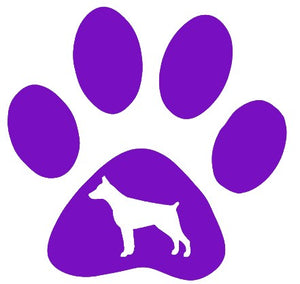 Paw Breed Doberman Dog Decal