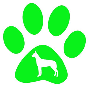 Paw Great Dane Dog Decal