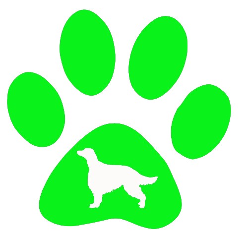 Paw Irish Setter Dog Decal