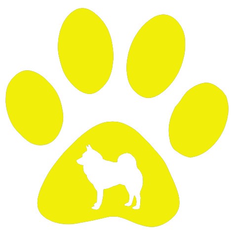 Paw Norwegian Elkhound Dog Decal