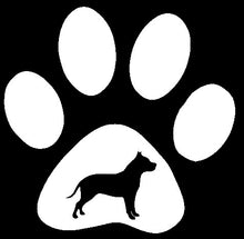 Load image into Gallery viewer, Paw Pitbull Dog Decal