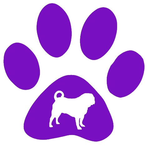 Paw Pug Dog Decal