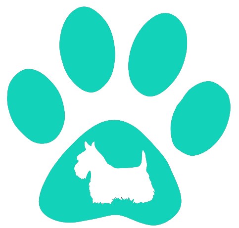 Paw Scottie Dog Decal