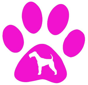 Paw Breed Airedale Dog Decal