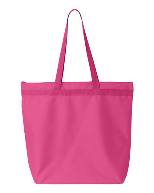 Pink Personalized Embroidery Canvas Tote