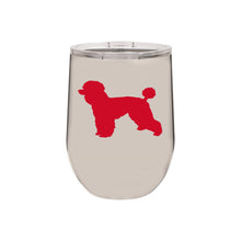 Load image into Gallery viewer, Poodle 12 oz Vacuum Insulated Stemless Wine Glass
