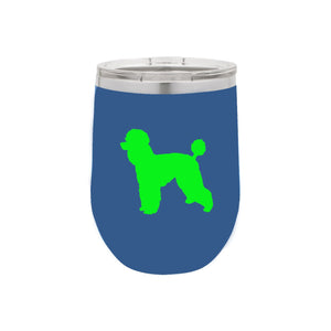 Poodle 12 oz Vacuum Insulated Stemless Wine Glass