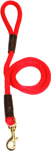 1/2" Solid Braid Snap Lead Red