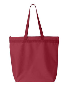 Red Personalized Embroidery Canvas Tote