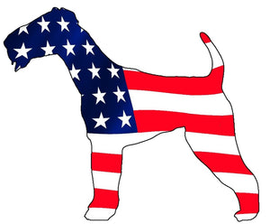 USA Airedale Dog Decal