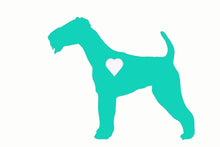 Load image into Gallery viewer, Heart Airedale Dog Decal