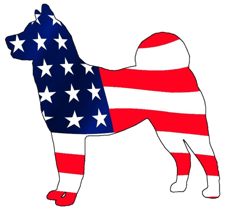 USA Akita Dog Decal