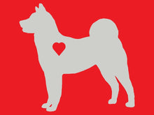 Load image into Gallery viewer, Heart Akita Dog Decal