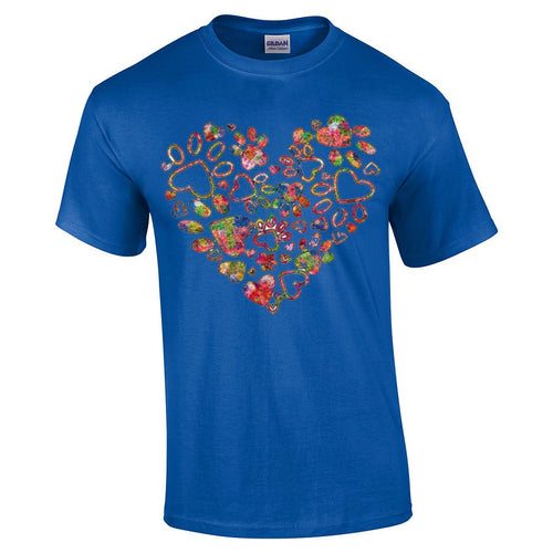Animal Love T Shirt Blue