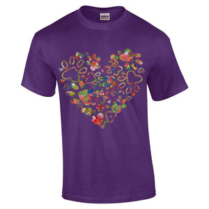 Animal Love T Shirt Purple