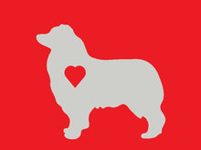 Load image into Gallery viewer, Heart Australian Shepherd Dog Decal