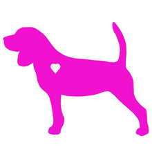Load image into Gallery viewer, Heart Beagle Dog Decal