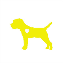 Load image into Gallery viewer, Heart Border Terrier Dog Decal