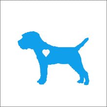 Load image into Gallery viewer, Heart Border Terrier Dog Decal