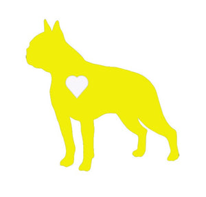 Heart Boston Terrier Dog Decal